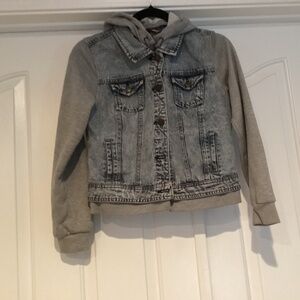 Highway Youth Jean Hoodie Jacket, Size YM, Color Blue, Gray